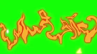 FIRE ELEMENT GREEN SCREEN no copyright..