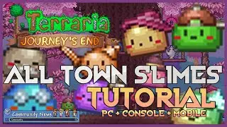 Terraria 1.4.4 NEW All Town Slimes 