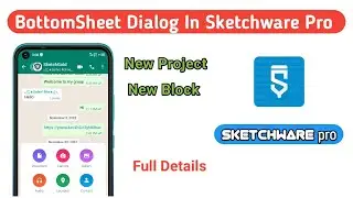 How to create BottomSheet Dailog in Sketchware Pro