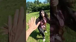 Nezuko is CRAZY Strong #demonslayer #cosplay #anime