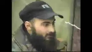 Chechen mujahideen praying, eating and preparing for battle
