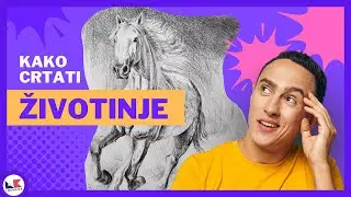 🎨Crtanje životinja - kako nacrtati konja ➕ saveti za senčenje