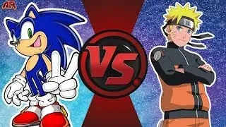 SONIC vs NARUTO! (Sonic The Hedgehog vs Naruto) Cartoon Fight Night Episode 1