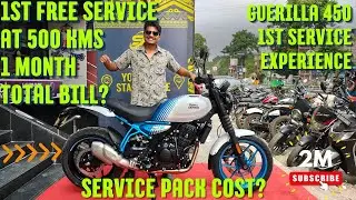 Guerrilla 450 Royal Enfield 1st service free? or paid? Real cost explained in details #expensive