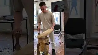 Рубка корыта на скорость на Фестивале столярного дела. Ч.3