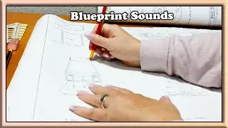ASMR Reviewing Blue Prints / Paper Sounds / Writing Sounds / No Talking