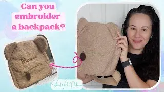 How to embroider a small back pack using a Single needle embroidery machine | My small business