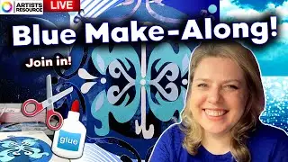 Make Along in BLUE! 💙 Art, Crafts, Drawing, Paper Craft, Mandala, Inspiration & Color Psychology