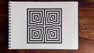 How to make a 3D Geometric Square Illusion || Part 2 - Adding Depth and Contrast
