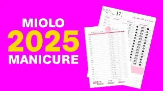 Miolo de agenda Manicure 2025