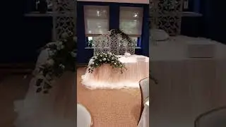 Оформление банкетного зала для свадьбы