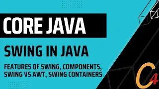 039 Swing in JAVA: Features of Swing, Components, Swing vs AWT, Swing Containers