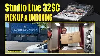 Presonus Studio Live 32SC Mixer Pick Up, Unboxing, Firmware Update and More!