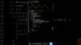 wave pattern printing 👈 #cpattern #cprogramming #coding