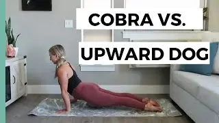 Cobra Pose vs. Upward Facing Dog - Yoga Tutorial