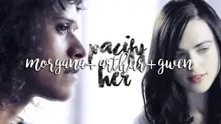 morgana & arthur & gwen; pacify her (modern au)