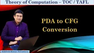 Push Down Automata (PDA) To Context Free Grammar (CFG) Conversion || Example 1