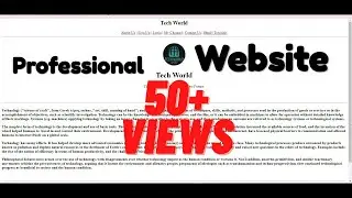 Website creation #2 | MainPage design | very easy