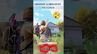 GRENADE vs MOLOTOV 1v4 Clutch #bgmi #pubgmobile #shortvideo