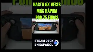 Steam Deck test velocidad 64GB vs 512GB 🔥Mejora disco NVME #short