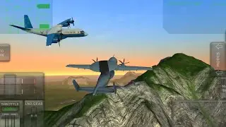 Mid-air collision compilation in Turboprop Flight Simulator (with realistic sounds) #2