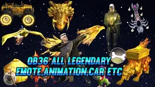 OB36 All Emote Animation | Ob36 Update All Legendary Items | Ob36 Bundle