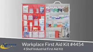 4 Shelf Workplace Industrial First Aid Kit - MFASCO #4454