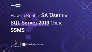 How to Enable sa User for SQL Server 2019 Using SQL Server Management Studio? | MilesWeb