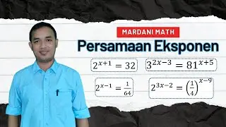 Persamaan Eksponen - Contoh dan Latihan Saol
