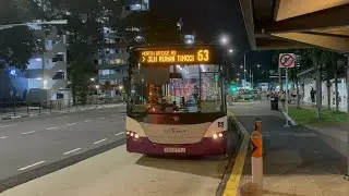 SBS Transit Scania K230UB (Euro 5 Batch 1) SBS8719J on Service 63 departing Bus Stop 70221