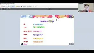Russisch für Anfänger. Die Konjugation des Verbs "праздновать" (feiern)