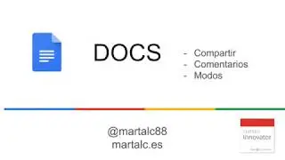 Google Docs: Compartir, comentarios y modos