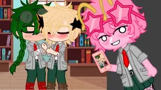 Pov: Mina saw Deku and Bakugou kissing in the library 😏