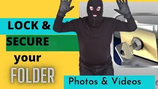 How to LOCK a FOLDER in Windows 10 I How to Secure a File