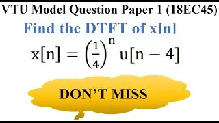 Q8.c Find the DTFT of a sequence | Part 2