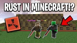 We played RUST in MINECRAFT!? *FUNNY DUO* | Minecraft Rust Survival
