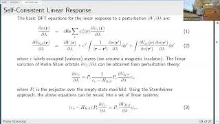 QE school 2023 - 2.1 Density-functional perturbation theory: Phonons