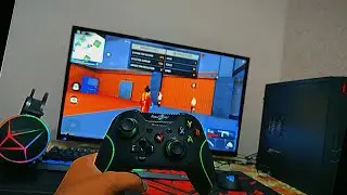 PLAYING FREE FIRE WITH CONTROLLER ON PC!