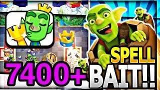 Вечная колода! Спелбейт на 7400 кубках! / Clash Royale
