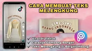 Cara Membuat Teks Melengkung & Bergelombang | Pake PICSART