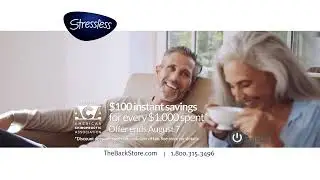 STRESSLESS FURNITURE PROMO - Receive $100 instant rebate for every $1,000 spent at TheBackStore.