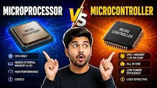 Difference between Microprocessor and Microcontroller | Microprocessor vs Microcontroller