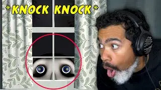 DON'T LET HIM SEE YOU!! | The Man in the Window (All Endings)