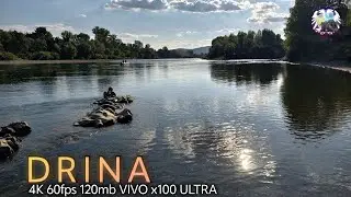 REKA DRINA: bistra voda, ribice, plaža, Gučevo... Vivo x100 ultra camera 4k/60fps/120mb pro video