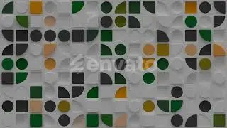 Abstract Geometric Food Pattern