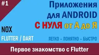 1. Программирование Android. Первое знакомство с Flutter | NOX
