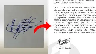 How to Make Your Signature Digital with Photoshop | Photoshop Tutorial