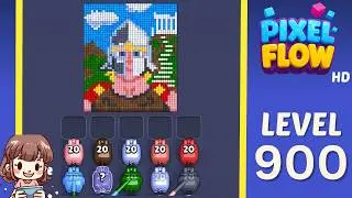 Pixel Flow Level 900 Solution Walkthrough