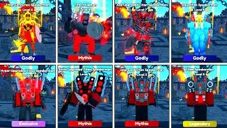 CENTURION vs MOGMAN vs AXE vs AQUA vs HYPER vs KNIFE vs UPGRADED vs TITAN SPEAKERMAN! 🤯 | TTD