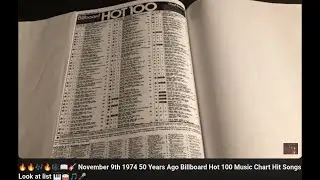 🔥🔥🎶🔥🎼📖🎸 November 9th 1974 50 Years Ago Billboard Hot 100 Music Chart Hit Songs Look at list  🎹🥁🎵🎤